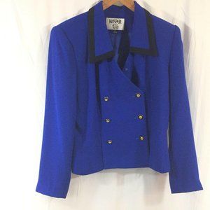 Kasper Women’s  Blue Blazer Suit Jacket Size 6